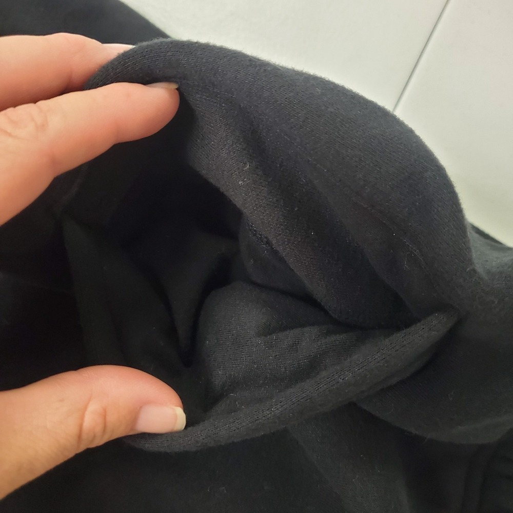 Skims Womens Pull On Fleece Lined Joggers Size M Black Tapered Athleisure Pocket - Picture 11 of 13